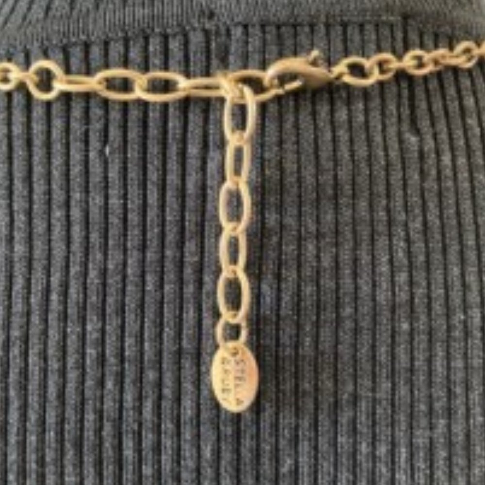 Stella & Ruby Multi Colored Crystal Bib Necklace - image 3